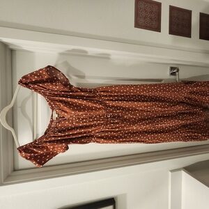 Brown Polka Dot Dress